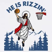 He Is Rizzin Jesus Basketball Easter Religious Tumbler