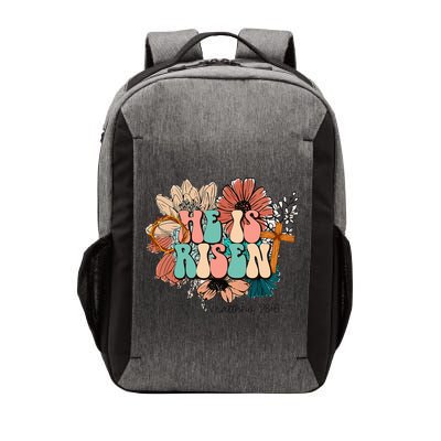 He is Risen Jesus Christian Happy Easter Floral Wreath Vector Backpack