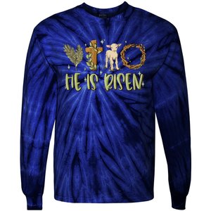 He Is Risen Christian Tie-Dye Long Sleeve Shirt