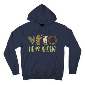 He Is Risen Christian Tall Hoodie