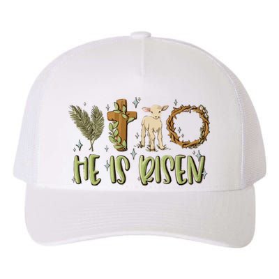 He Is Risen Christian Yupoong Adult 5-Panel Trucker Hat