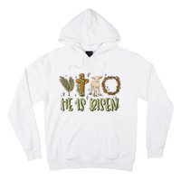 He Is Risen Christian Hoodie