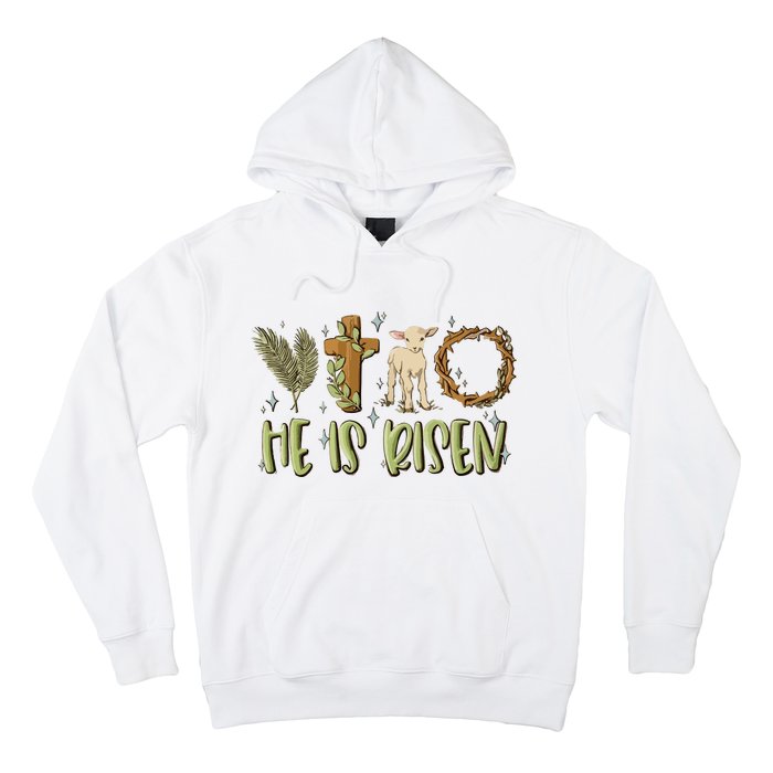 He Is Risen Christian Hoodie