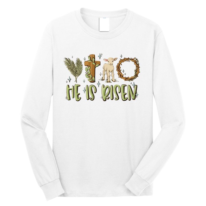 He Is Risen Christian Long Sleeve Shirt