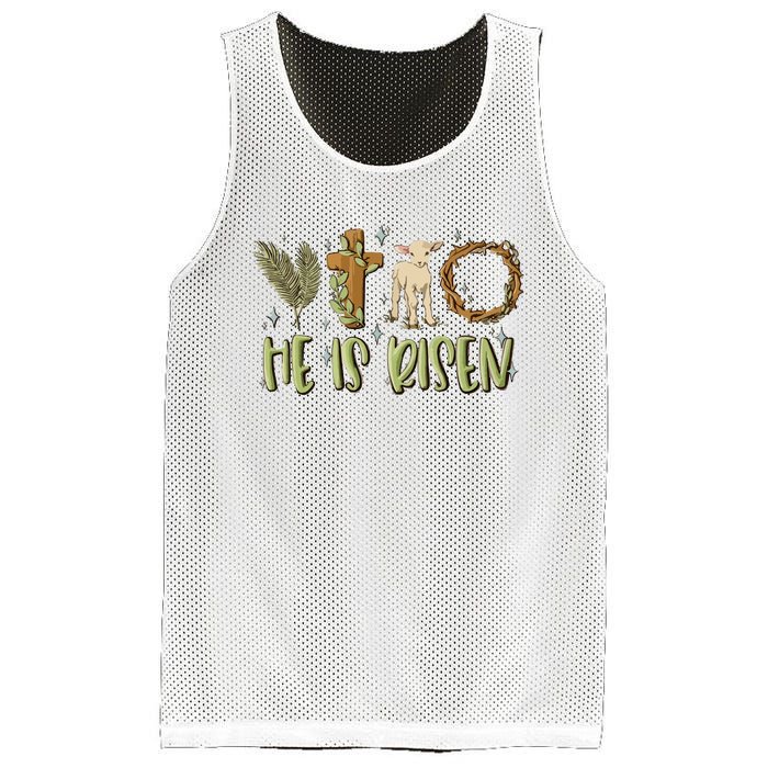 He Is Risen Christian Mesh Reversible Basketball Jersey Tank