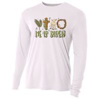 He Is Risen Christian Cooling Performance Long Sleeve Crew