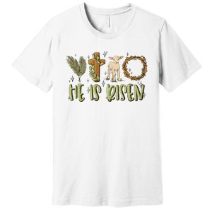 He Is Risen Christian Premium T-Shirt