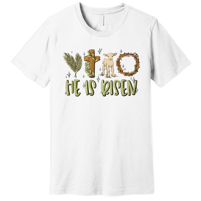 He Is Risen Christian Premium T-Shirt