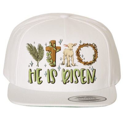 He Is Risen Christian Wool Snapback Cap