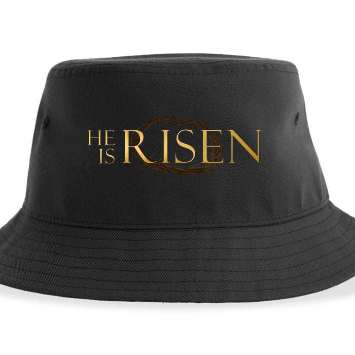 He Is Risen Jesus Christ Easter Sustainable Bucket Hat