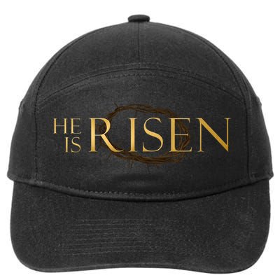 He Is Risen Jesus Christ Easter 7-Panel Snapback Hat