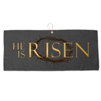 He Is Risen Jesus Christ Easter Large Microfiber Waffle Golf Towel