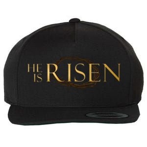 He Is Risen Jesus Christ Easter Wool Snapback Cap