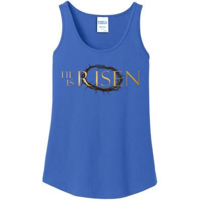 He Is Risen Jesus Christ Easter Ladies Essential Tank