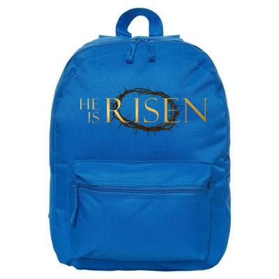 He Is Risen Jesus Christ Easter 16 in Basic Backpack