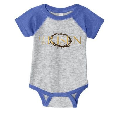 He Is Risen Jesus Christ Easter Infant Baby Jersey Bodysuit
