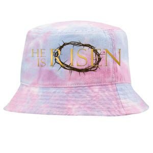 He Is Risen Jesus Christ Easter Tie-Dyed Bucket Hat