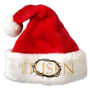 He Is Risen Jesus Christ Easter Premium Christmas Santa Hat