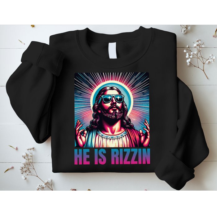 He Is Rizzin Jesus Is Rizzen Sweatshirt