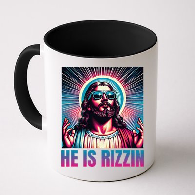 He Is Rizzin Jesus Is Rizzen Mug