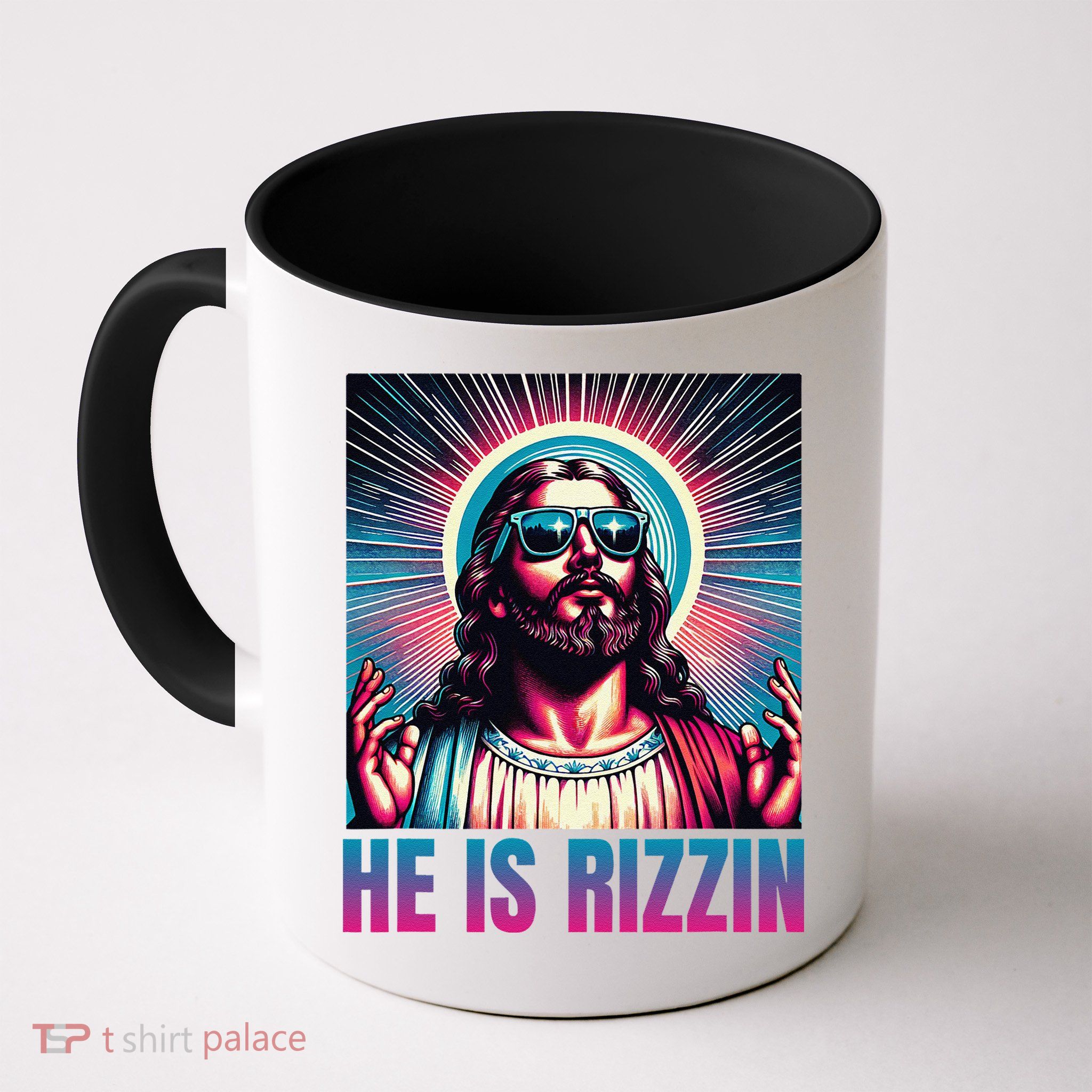 He Is Rizzin Jesus Is Rizzen Mug