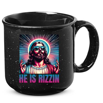 He Is Rizzin Jesus Is Rizzen 15oz Campfire Ceramic Mug
