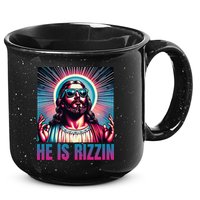He Is Rizzin Jesus Is Rizzen 15oz Campfire Ceramic Mug