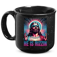 He Is Rizzin Jesus Is Rizzen 15oz Campfire Ceramic Mug