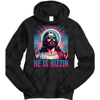 He Is Rizzin Jesus Is Rizzen Tie Dye Hoodie