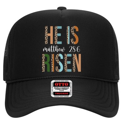 He Is Risen Matthew Bible Verse Trucker Hat