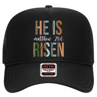 He Is Risen Matthew Bible Verse Trucker Hat