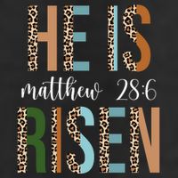 He Is Risen Matthew Bible Verse Trucker Hat