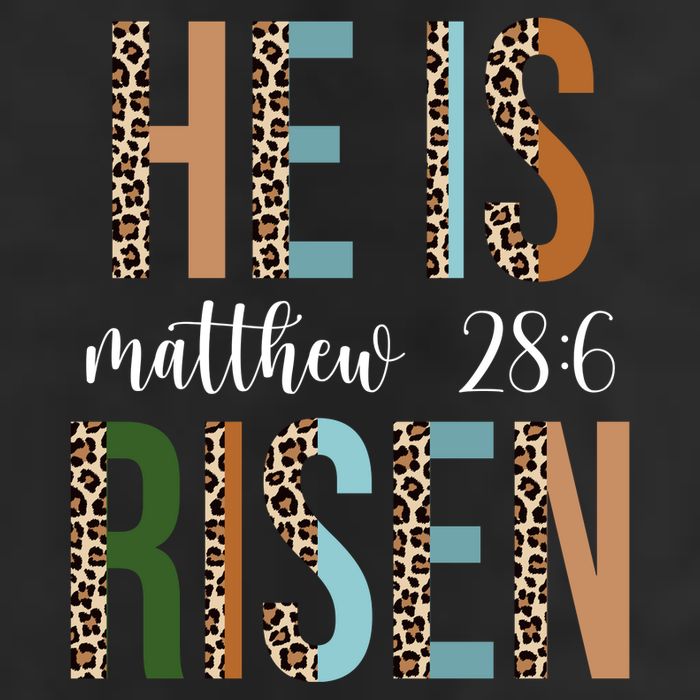 He Is Risen Matthew Bible Verse Trucker Hat
