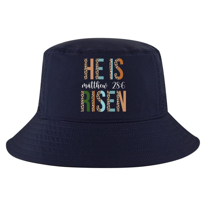 He Is Risen Matthew Bible Verse Cool Comfort Performance Bucket Hat