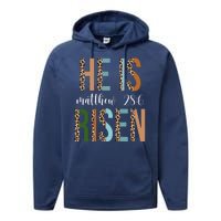 He Is Risen Matthew Bible Verse Performance Fleece Hoodie