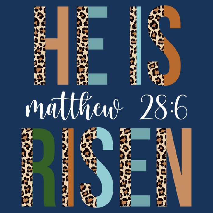 He Is Risen Matthew Bible Verse Bucket Hat