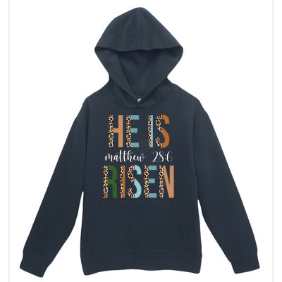 He Is Risen Matthew Bible Verse Urban Pullover Hoodie