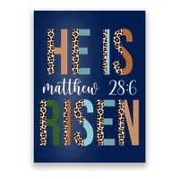 He Is Risen Matthew Bible Verse Poster