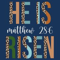 He Is Risen Matthew Bible Verse Poster
