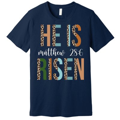 He Is Risen Matthew Bible Verse Premium T-Shirt