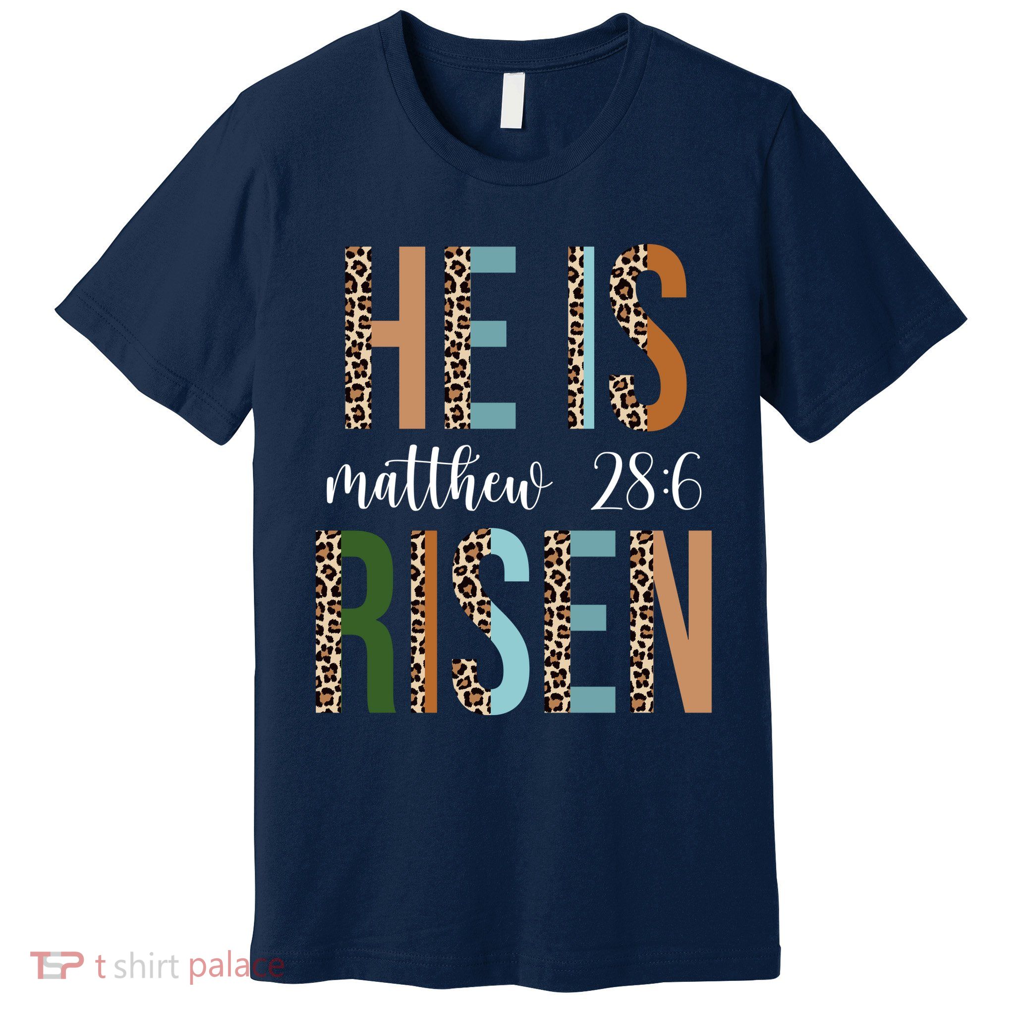 He Is Risen Matthew Bible Verse Premium T-Shirt