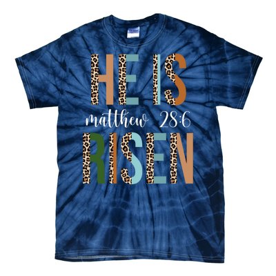 He Is Risen Matthew Bible Verse Tie-Dye T-Shirt