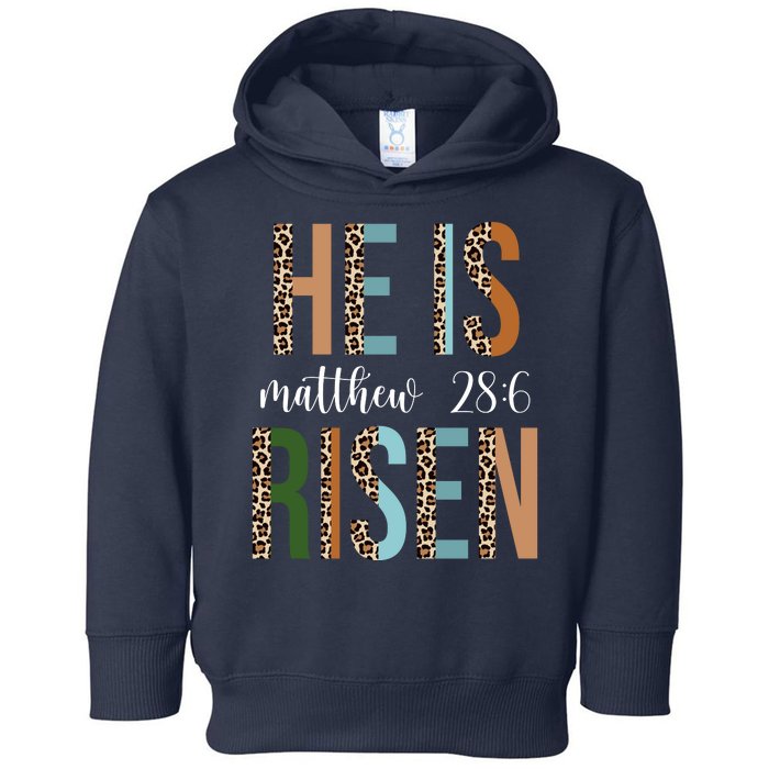 He Is Risen Matthew Bible Verse Toddler Hoodie