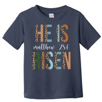 He Is Risen Matthew Bible Verse Toddler T-Shirt