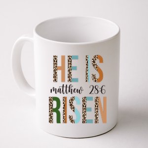 He Is Risen Matthew Bible Verse Coffee Mug