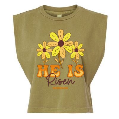 He Is Risen Garment-Dyed Women's Muscle Tee