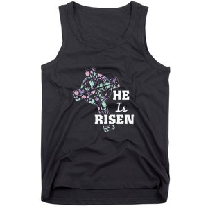 He Is Risen Christian Happy Easter Day Gift Tank Top