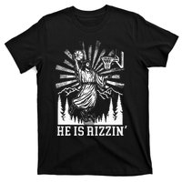 He Is Rizzin Funny Jesus Basketball Christian Religious T-Shirt