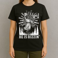 He Is Rizzin Funny Jesus Basketball Christian Religious T-Shirt
