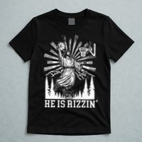He Is Rizzin Funny Jesus Basketball Christian Religious T-Shirt